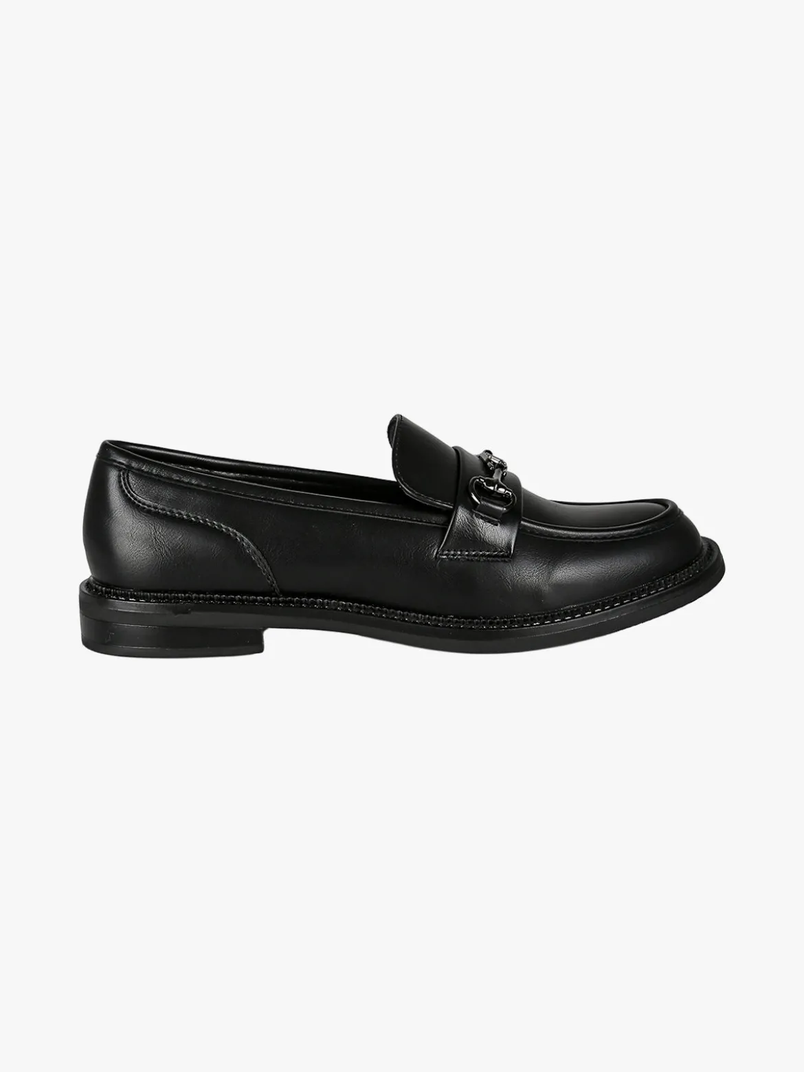 Marina Torres Mocassini donna in ecopelle con tacco basso - nero