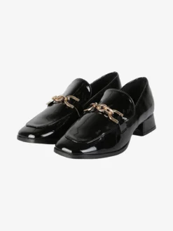 Martin Pescatore Mocassini donna in vernice con tacco basso