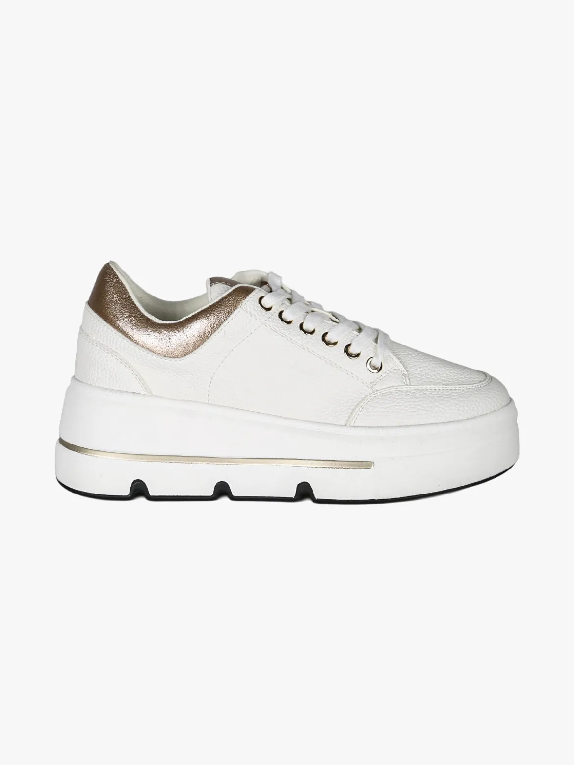 Martin Pescatore Sneakers donna stringate con platform - bianco