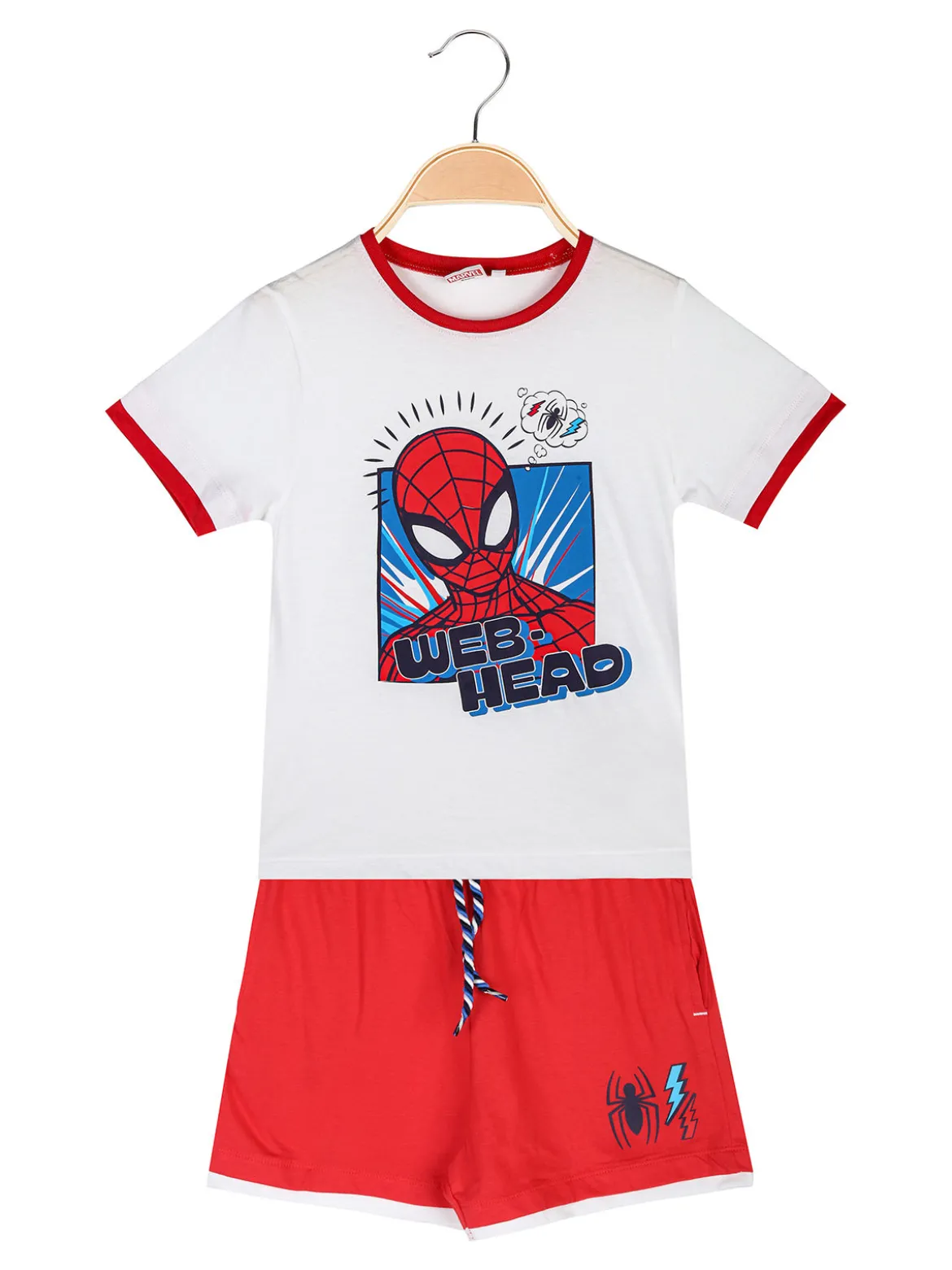 Marvel Spider-Man Completo corto da bambino con t-shirt e bermuda