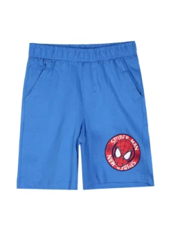 Marvel Spider-Man Completo corto da bambino in cotone con t-shirt e bermuda - bianco