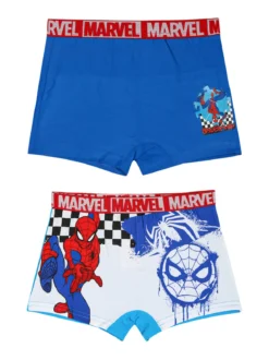 Marvel Spider-Man Confezione da 2 boxer da bambino con stampe
