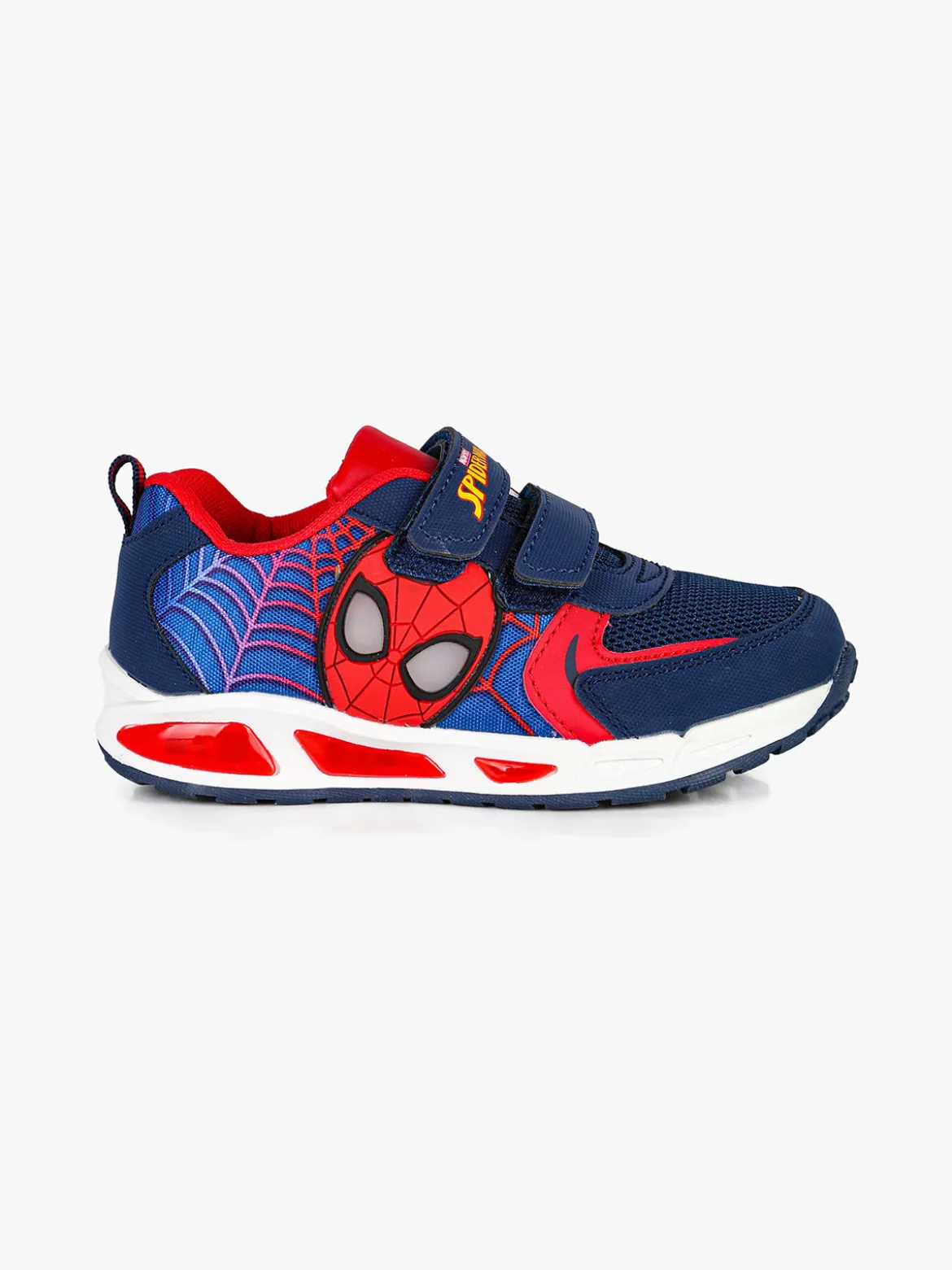 Marvel Spider-Man Sneakers da bambino con luci e chiusura a strappi