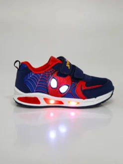 Marvel Spider-Man Sneakers da bambino con luci e chiusura a strappi
