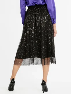 Max Chic Gonna con tulle e paillettes