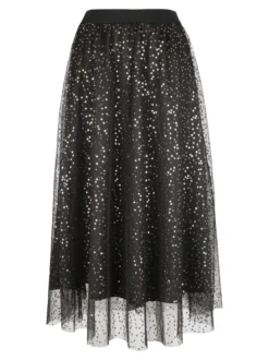 Max Chic Gonna con tulle e paillettes