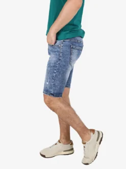 Max & Liu Bermuda in jeans da uomo con strappi