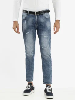 Max & Liu Jeans da uomo slim fit con strappi