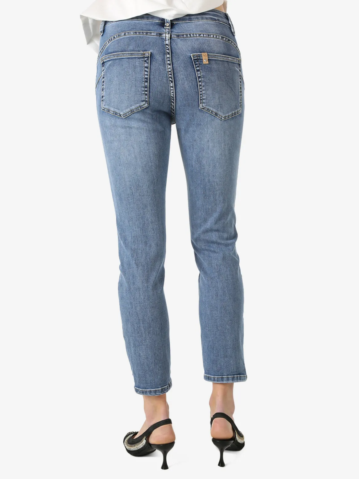 Max & Liu Jeans donna push-up con punto luce sul finale - jeans