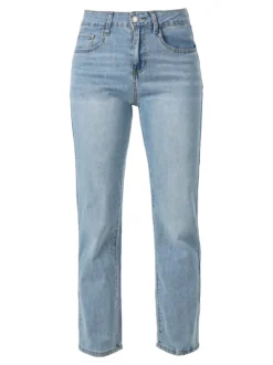 Max & Liu Jeans leggeri da donna a vita alta - jeans
