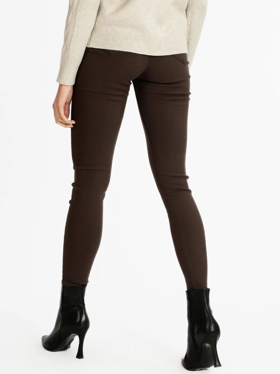Max & Liu Jeggings elasticizzati donna felpati