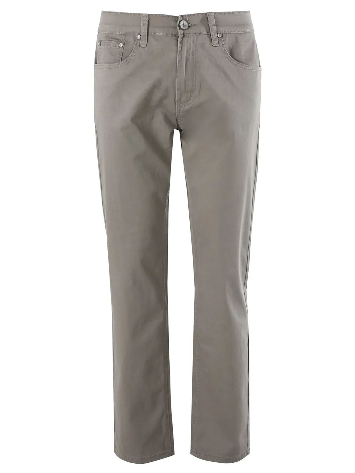 Max & Liu Pantaloni casual da uomo in cotone taglie grandi - fango