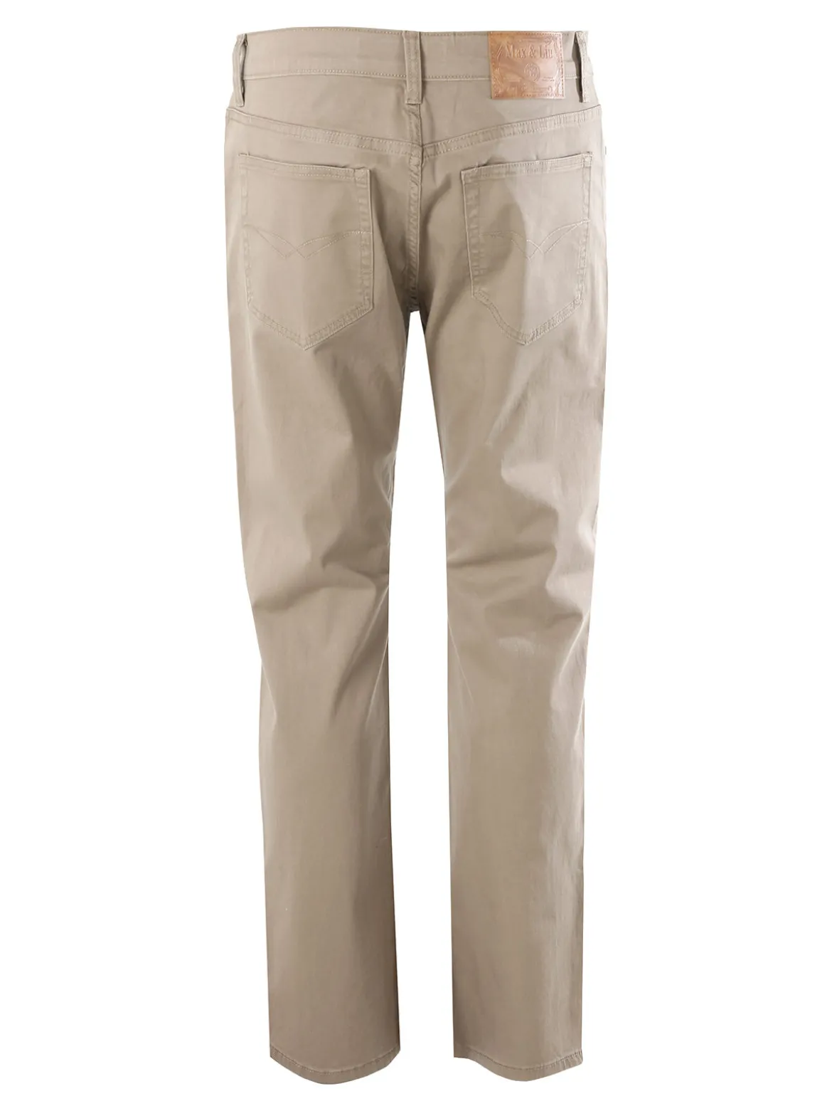 Max & Liu Pantaloni casual da uomo in cotone taglie grandi - khaki