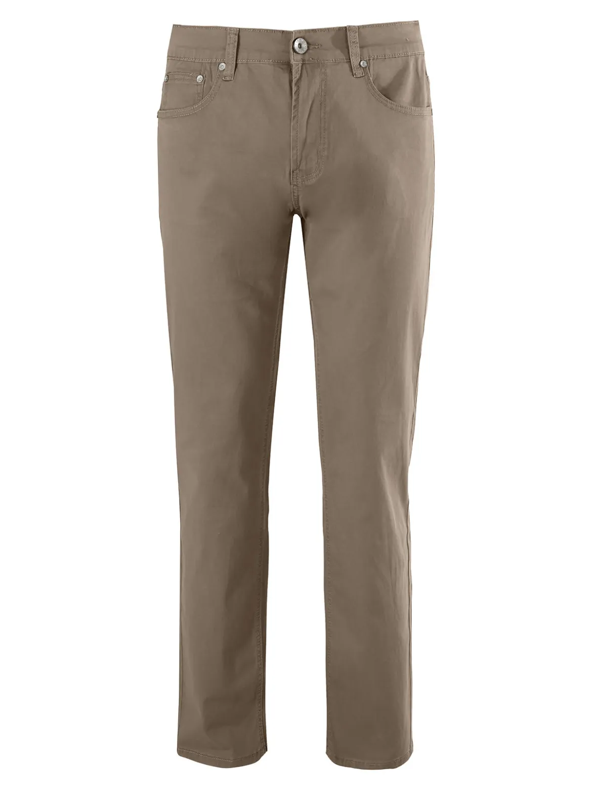 Max & Liu Pantaloni casual da uomo in cotone taglie grandi - marrone