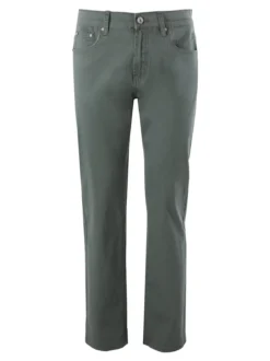 Max & Liu Pantaloni casual da uomo in cotone taglie grandi - militare