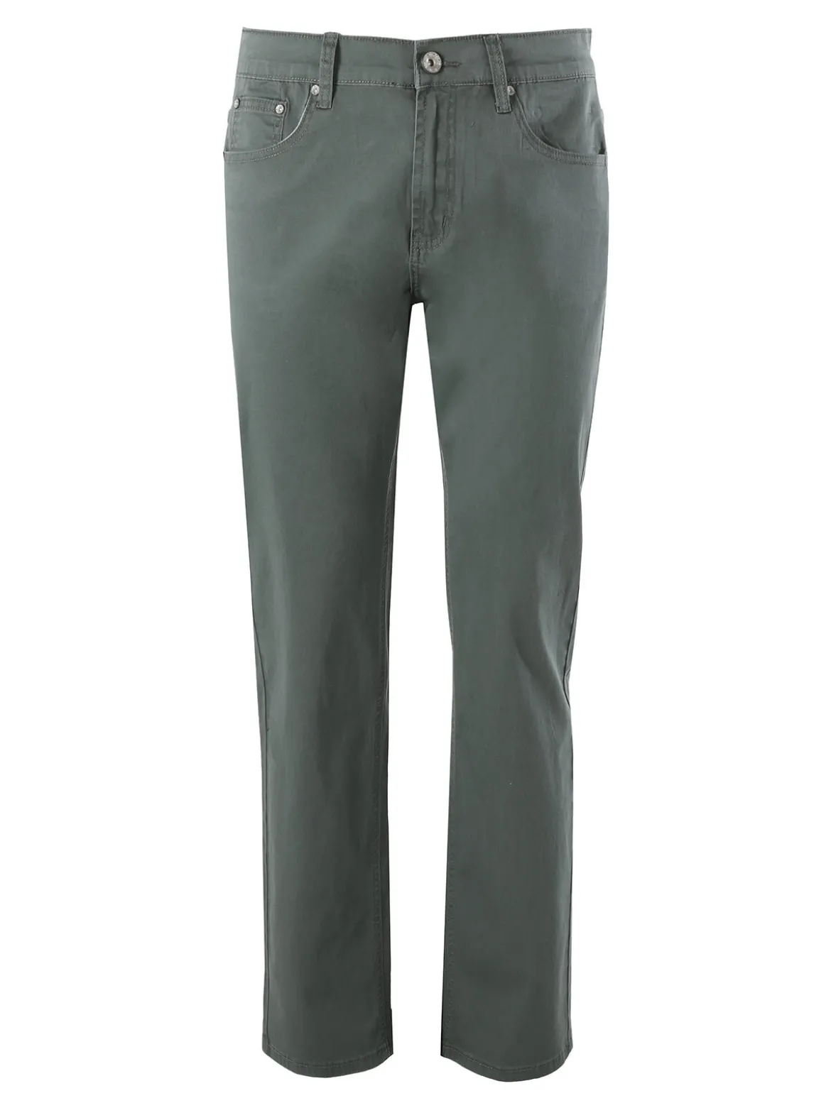Max & Liu Pantaloni casual da uomo in cotone taglie grandi - militare