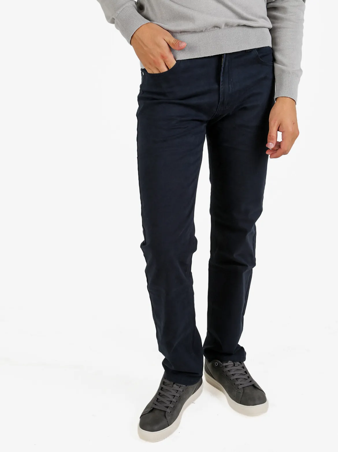 Max & Liu Pantaloni da uomo regular fit in cotone taglie grandi