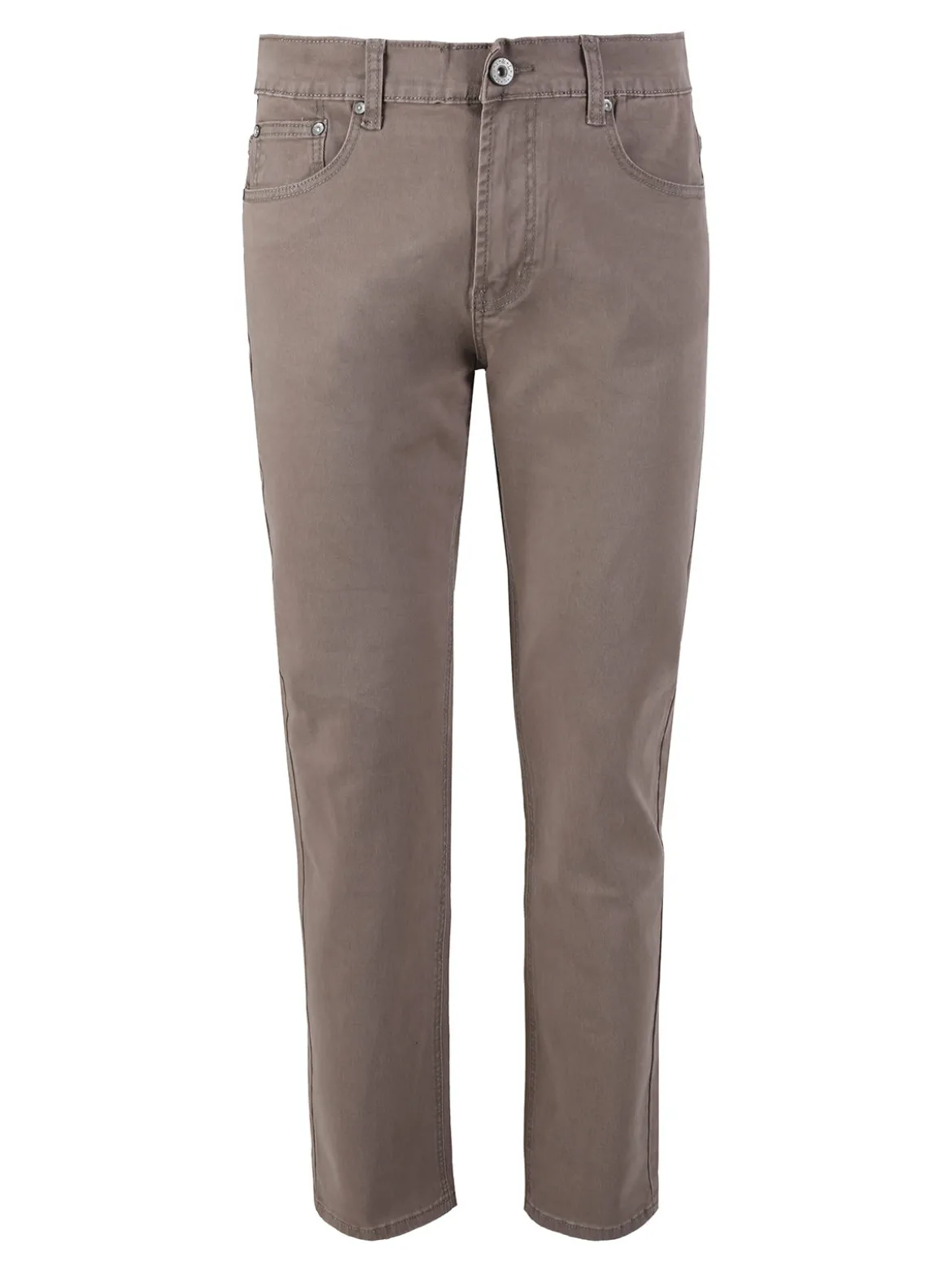 Max & Liu Pantaloni da uomo regular fit in cotone taglie grandi - taupe