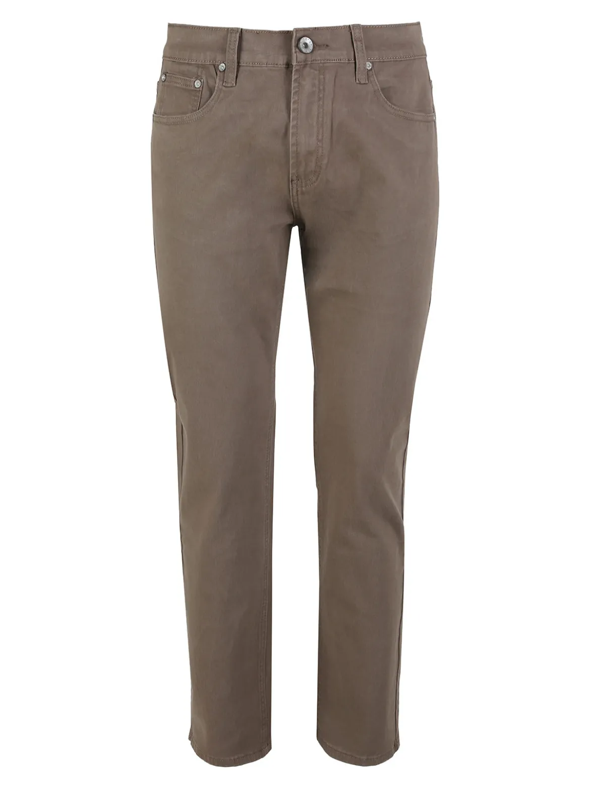 Max & Liu Pantaloni da uomo regular fit in cotone taglie grandi - taupe
