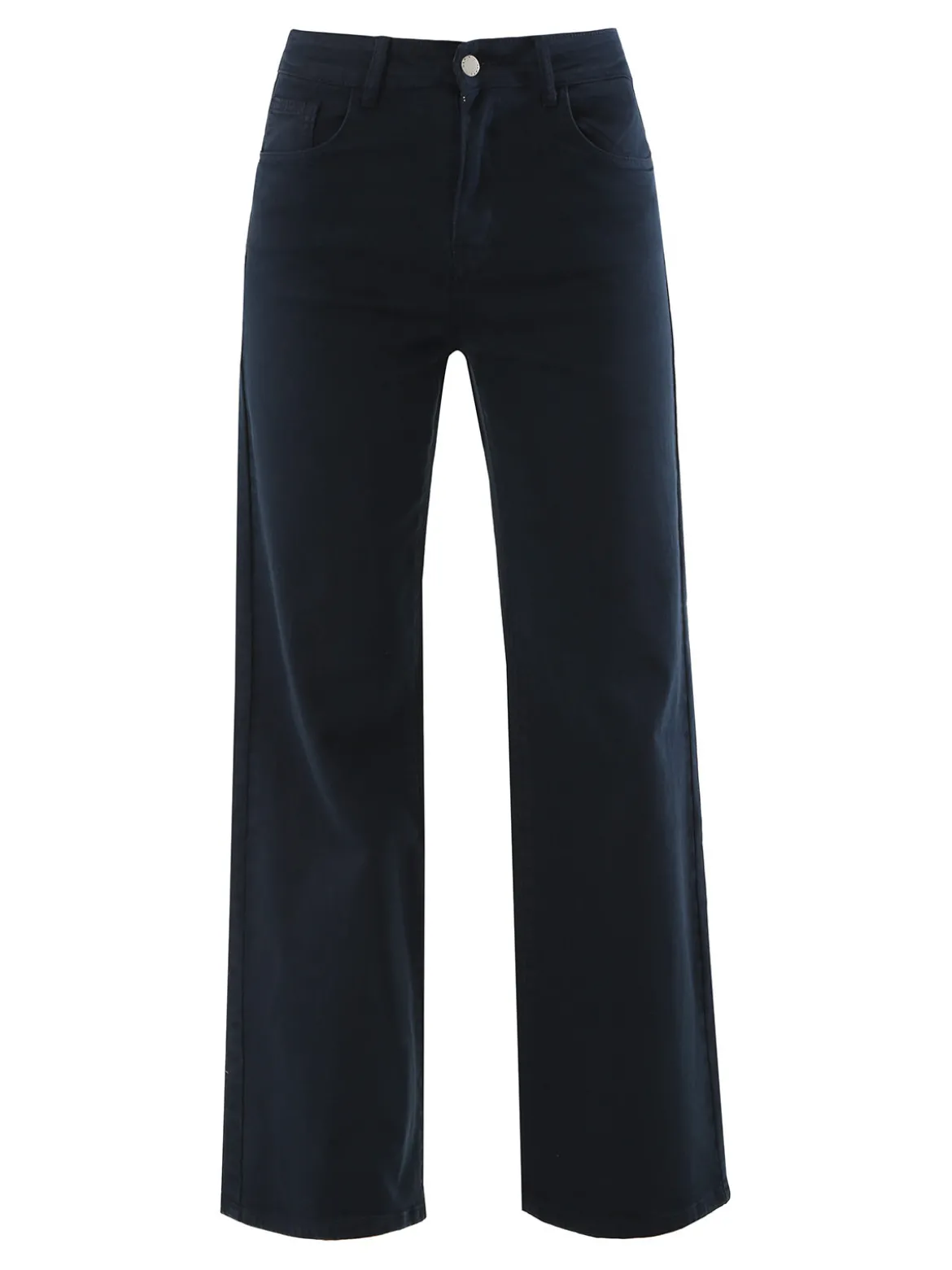 Max & Liu Pantaloni donna jeans a gamba larga - blu scuro