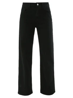 Max & Liu Pantaloni donna jeans a gamba larga - nero