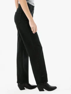 Max & Liu Pantaloni donna jeans a gamba larga - nero