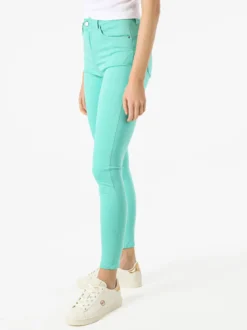 Max & Liu Pantaloni donna push-up - acqua marina