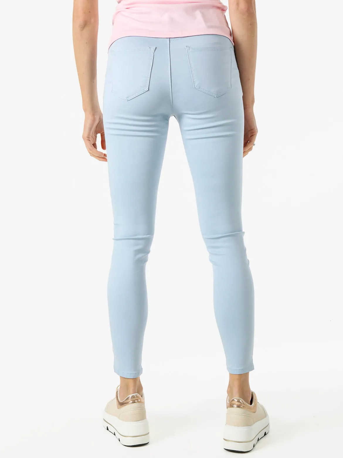 Max & Liu Pantaloni donna push-up - azzurro