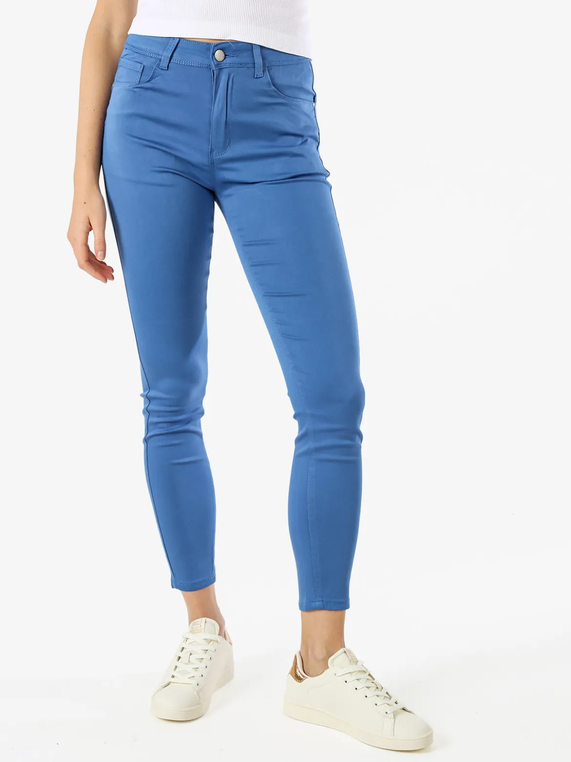 Max & Liu Pantaloni donna push-up - blu