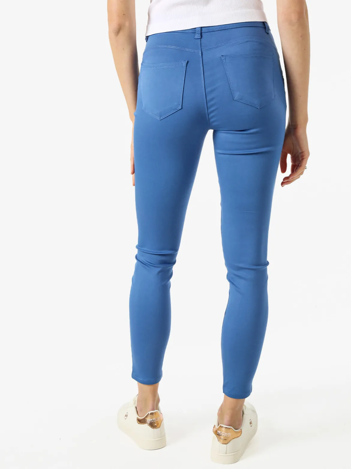 Max & Liu Pantaloni donna push-up - blu