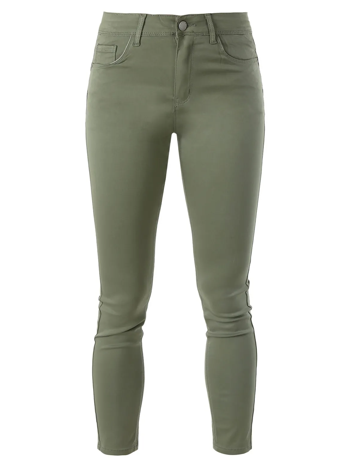 Max & Liu Pantaloni donna push-up - verde