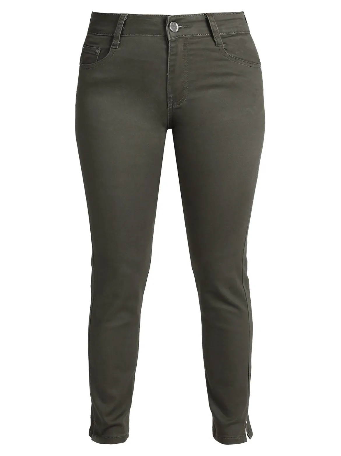Max & Liu Pantaloni donna regular fit con dettagli strass