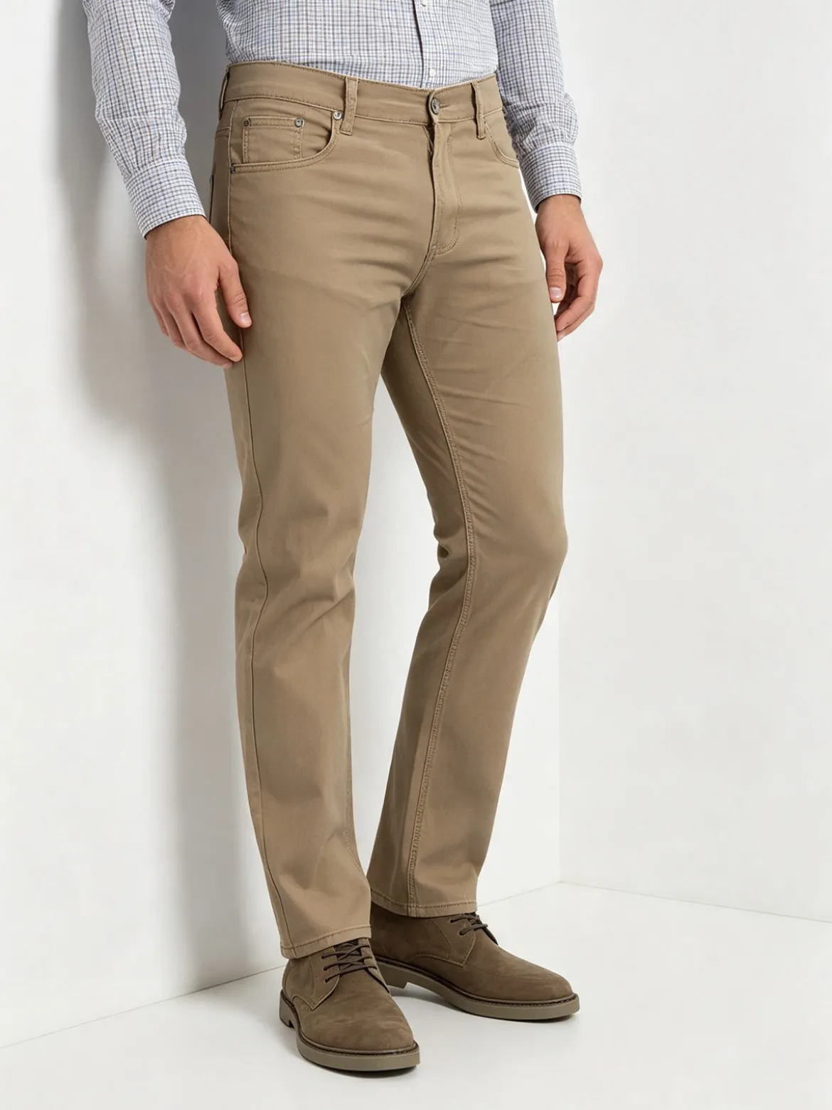 Max & Liu Pantaloni uomo in cotone taglie grandi
