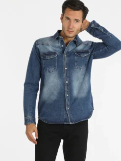 Max Tre Camicia uomo in jeans