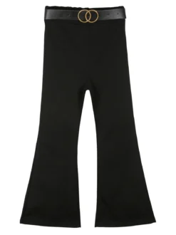 Mec Girl Pantaloni da bambina a zampa con cintura