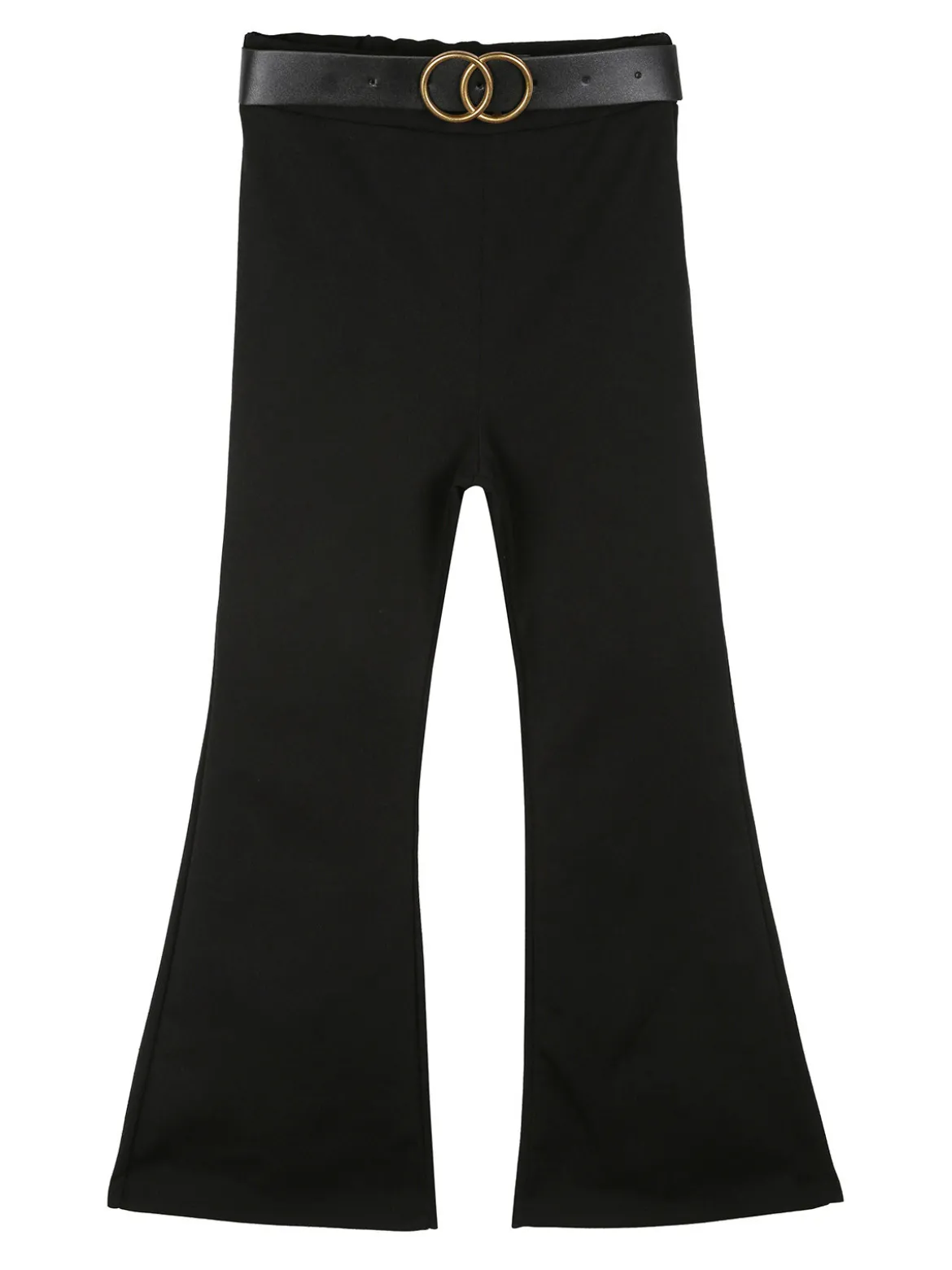 Mec Girl Pantaloni da bambina a zampa con cintura