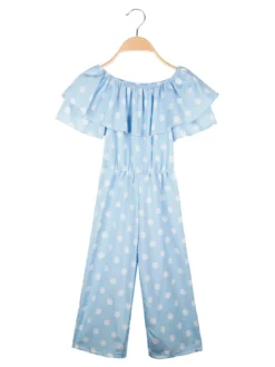 Mec Girl Tuta jumpsuite da bambina a pois
