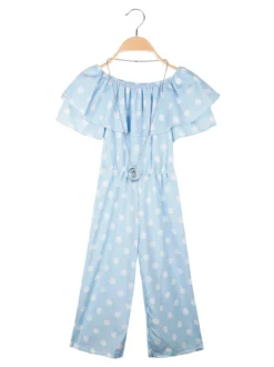 Mec Girl Tuta jumpsuite da bambina a pois