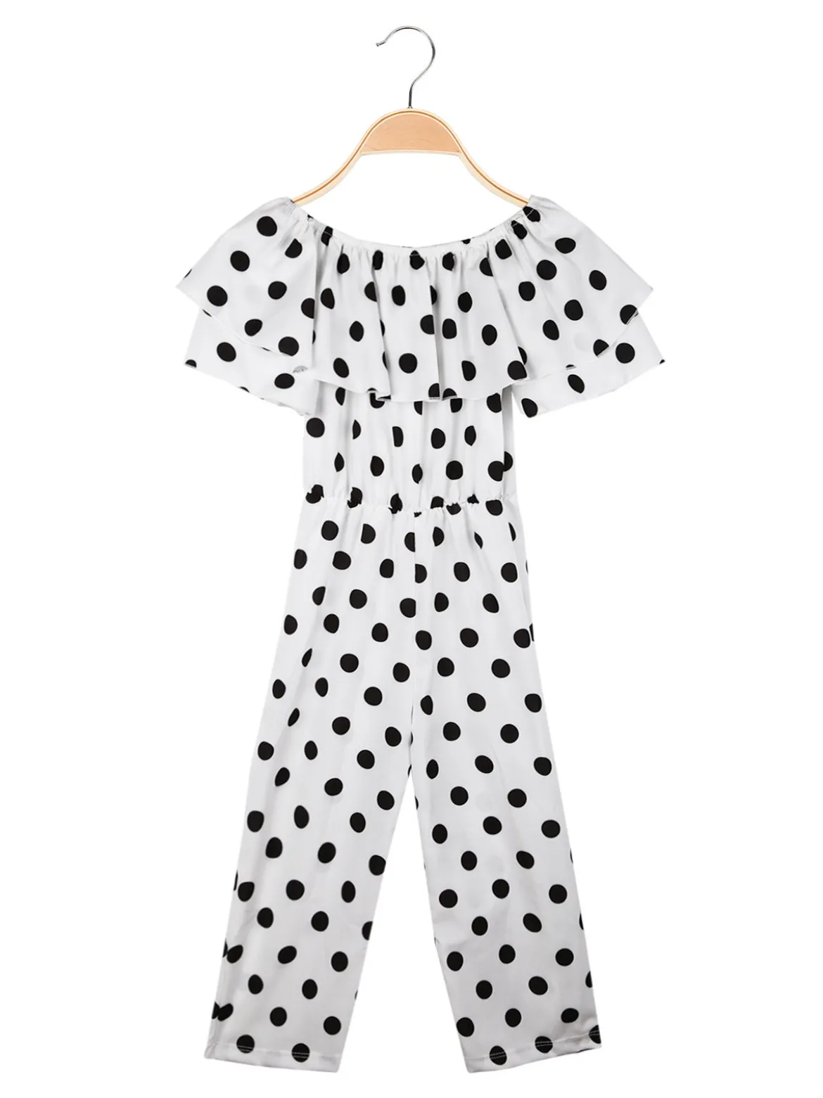 Mec Girl Tuta jumpsuite da bambina a pois