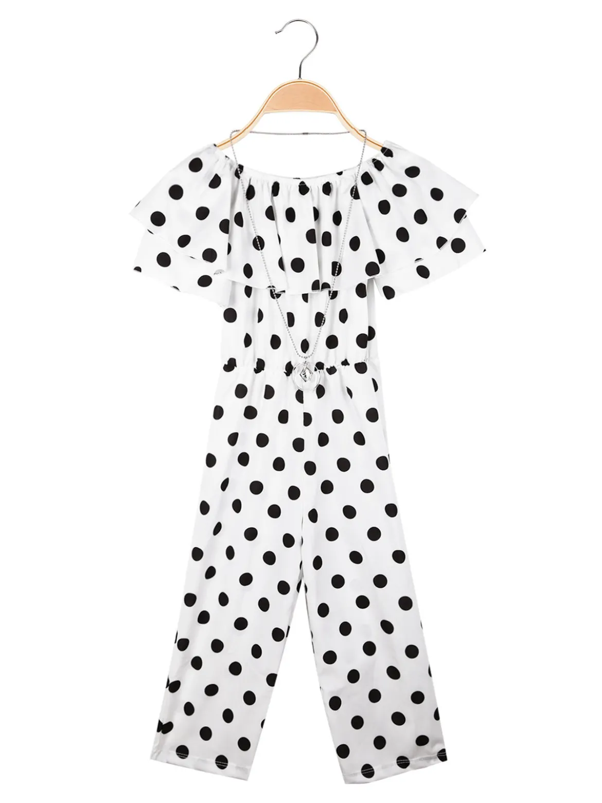 Mec Girl Tuta jumpsuite da bambina a pois