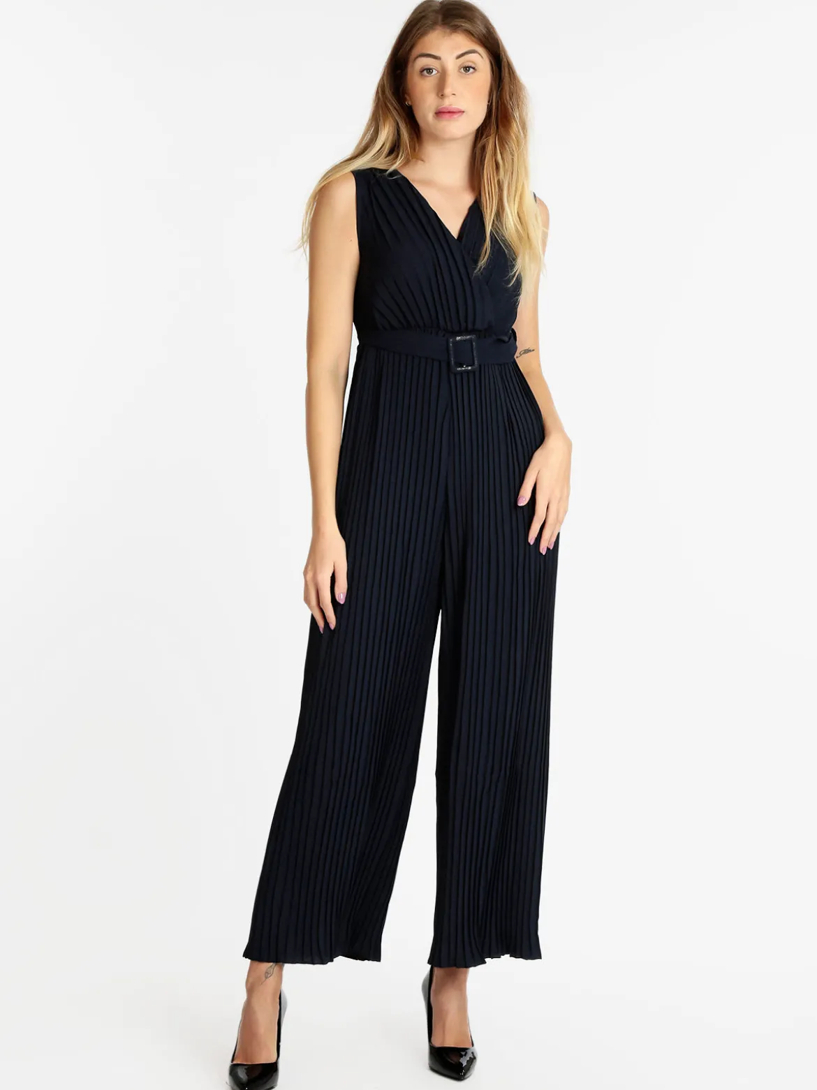 Melalondon Jumpsuite donna plissettata