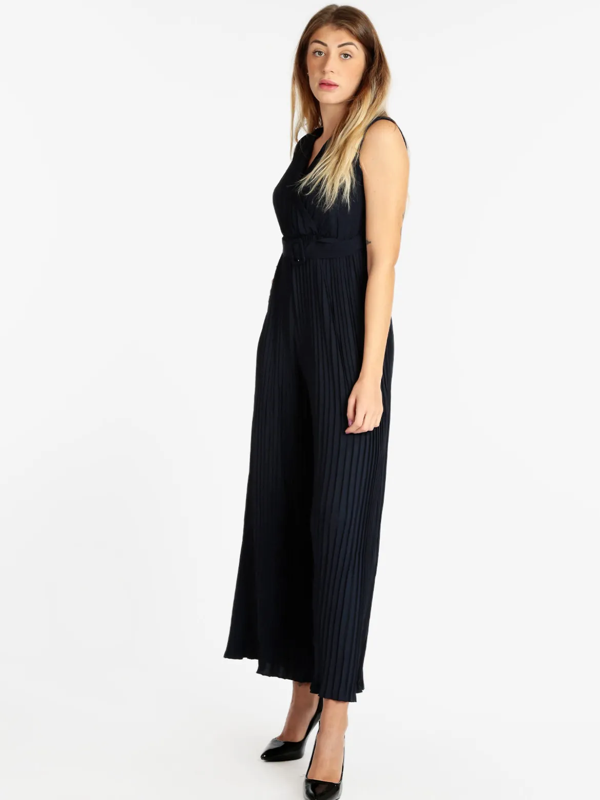Melalondon Jumpsuite donna plissettata