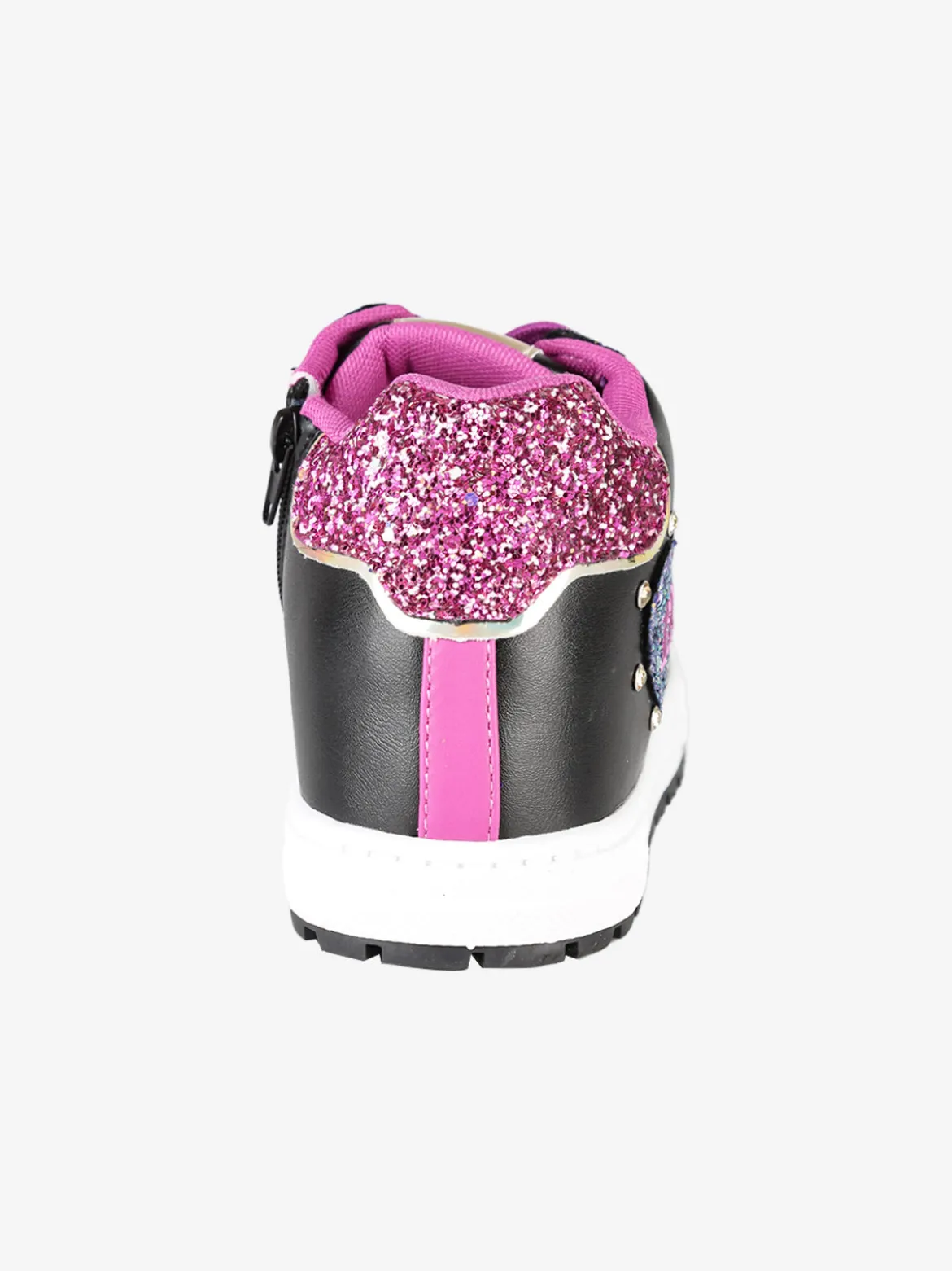 Melania Sneakers alte da ragazza con paillettes colorate