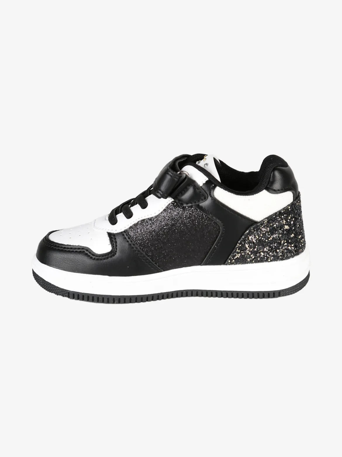 Melania Sneakers da bambina bicolore con cinturino a strappo