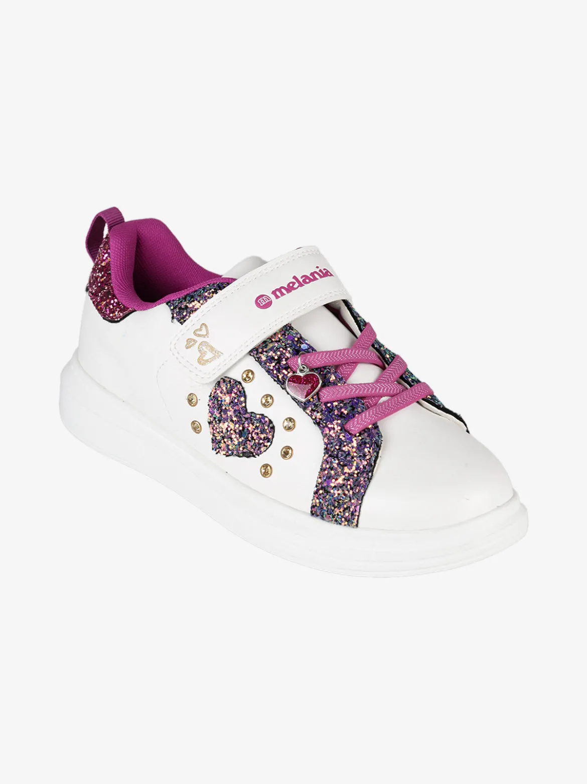 Melania Sneakers da ragazza con cinturino a strappo