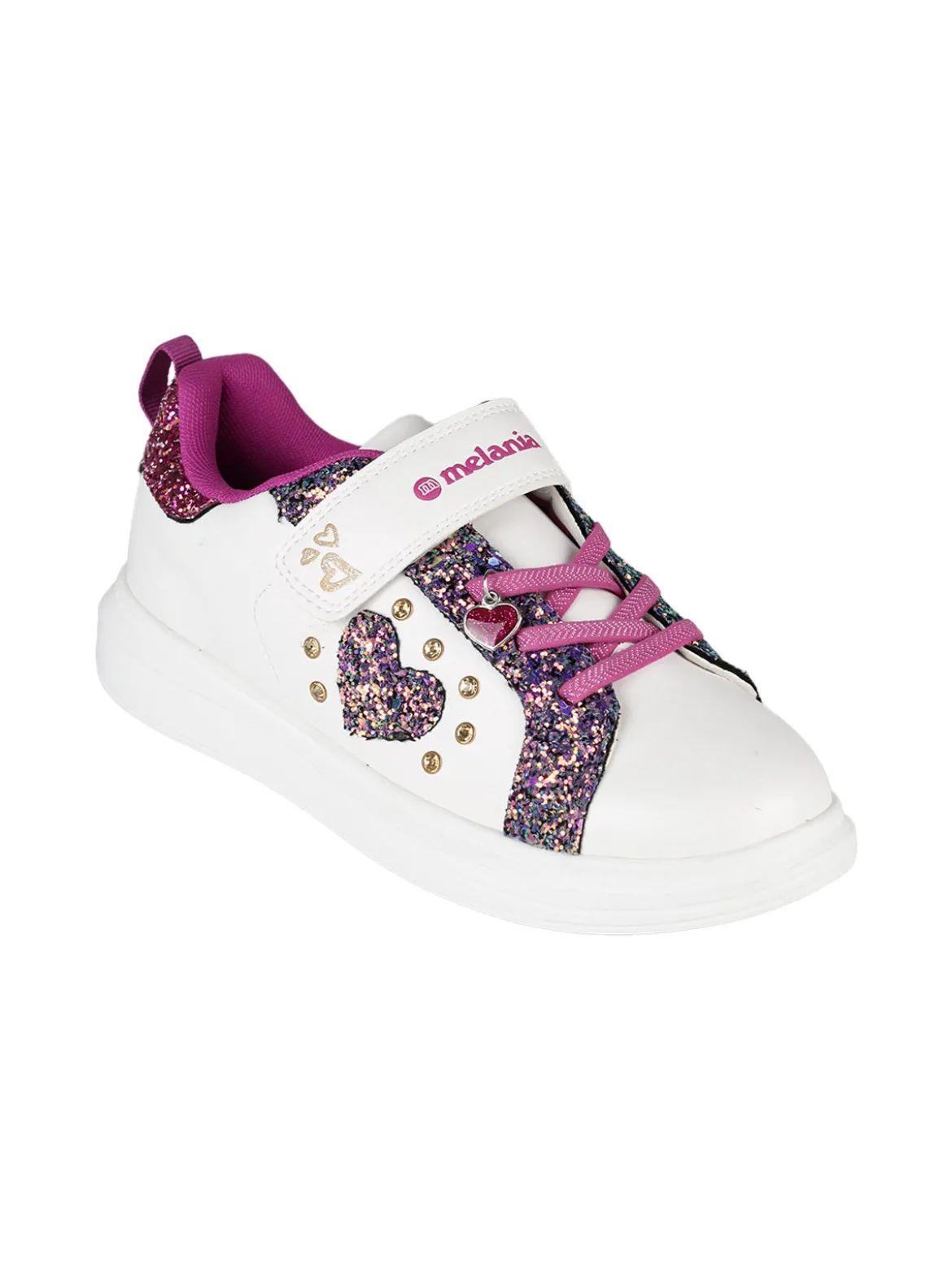 Melania Sneakers da ragazza con cinturino a strappo