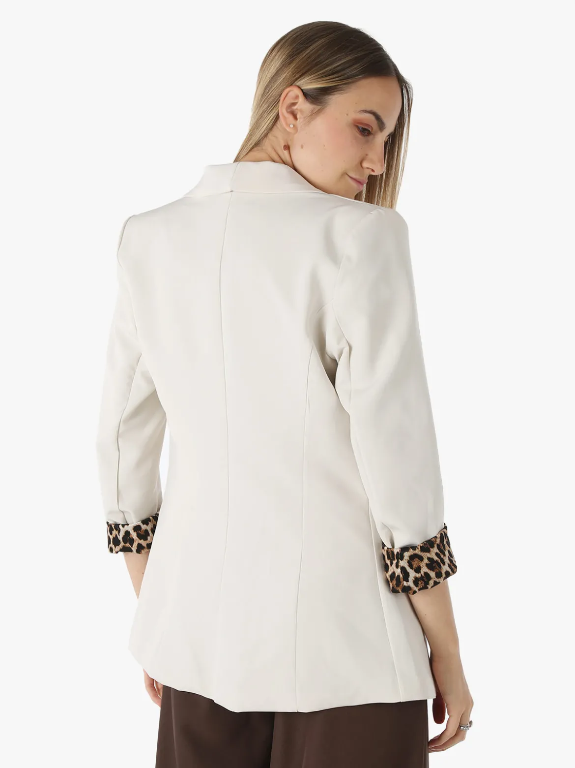 Melitea Blazer donna aperto - beige