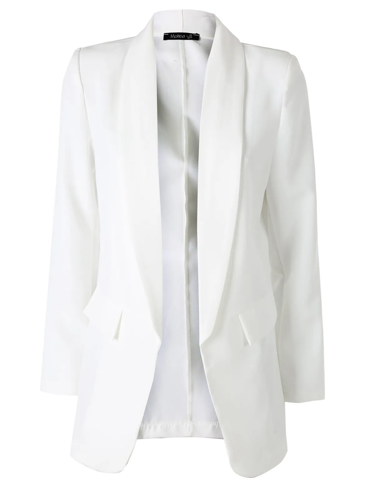 Melitea Blazer donna aperto - bianco