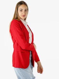 Melitea Blazer donna aperto - rosso