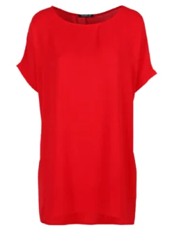 Melitea Maxi blusa donna a maniche corte